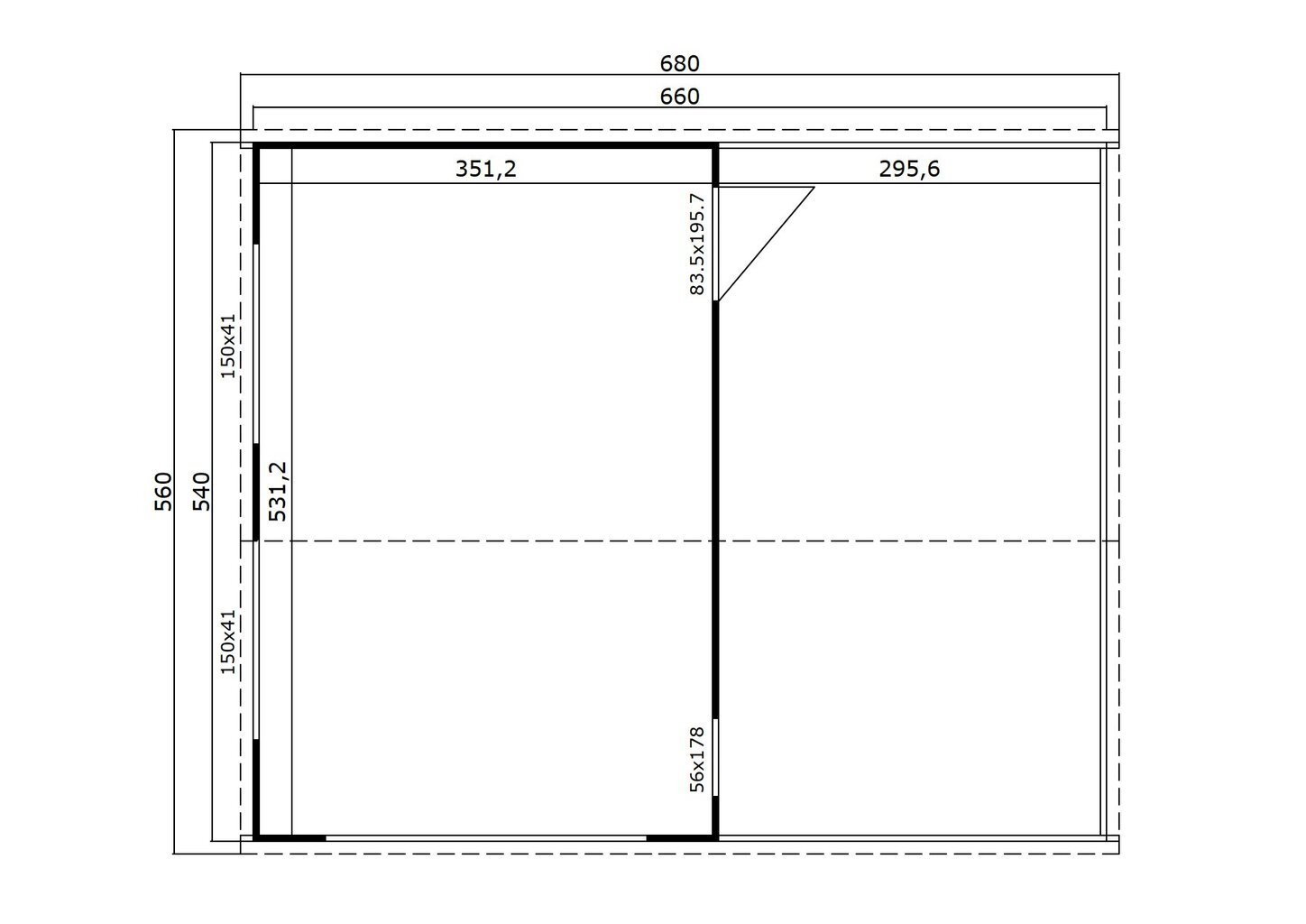 Autotalli - katos Bahamas 34,6 m² Hörmannin puuverhoiltulla nosto-ovella hinta ja tiedot | Piharakennukset | hobbyhall.fi