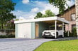 Autotalli - katos Bahamas 34,6 m² Hörmannin puuverhoiltulla nosto-ovella hinta ja tiedot | Piharakennukset | hobbyhall.fi
