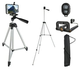 Kameran teleskooppijalusta jalusta Bluetooth-kaukosäätimellä - setti hinta ja tiedot | Kamerajalustat | hobbyhall.fi