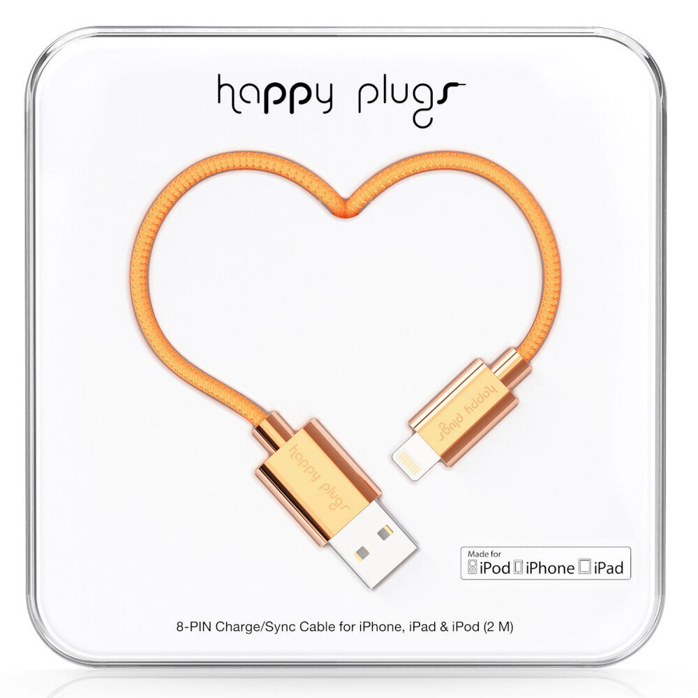 Happy Plugs apple iphone 5s/6/6 plus latauskaapeli 2m hinta ja tiedot | Puhelinkaapelit | hobbyhall.fi