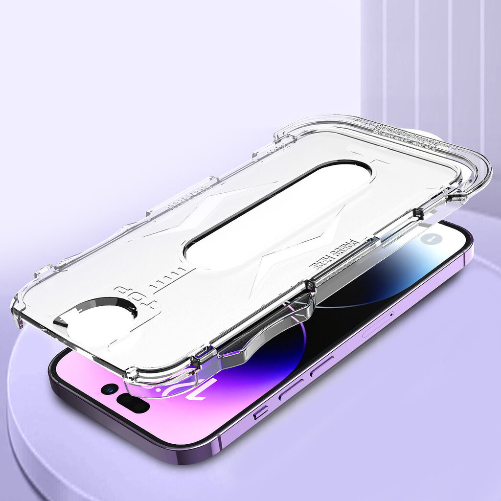 Suojalasi Easy Stick Box - iPhone 14 Pro Max hinta ja tiedot | Näytönsuojakalvot ja -lasit | hobbyhall.fi