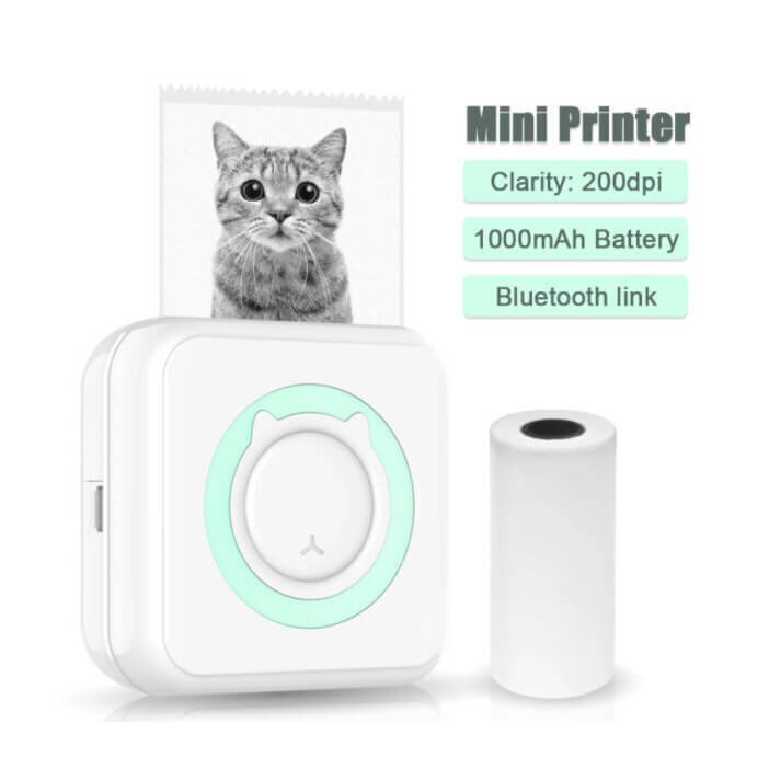 Cat Mini tulostin, vaaleanpunainen + lahja (3 värirullaa) hinta ja tiedot | Tulostimet | hobbyhall.fi