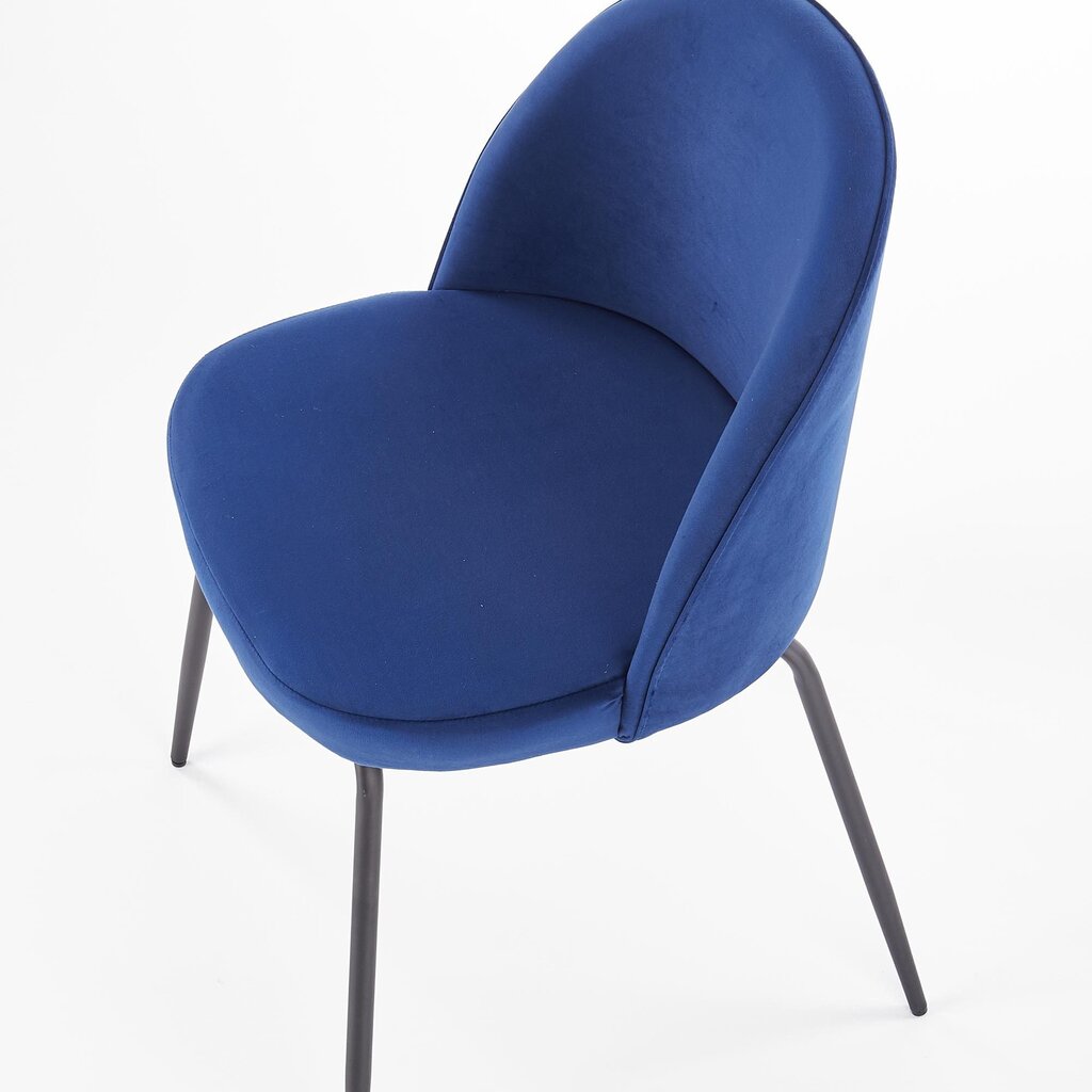 2 tuolin setti K314, sininen/musta hinta ja tiedot | Ruokapöydän tuolit | hobbyhall.fi