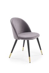 4 tuolin setti K315, harmaa/musta hinta ja tiedot | Ruokapöydän tuolit | hobbyhall.fi