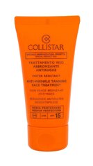 Collistar Special Perfect Tan Tanning Face Treatment SPF15 aurinkosuoja kasvoille 50 ml hinta ja tiedot | Aurinkovoiteet | hobbyhall.fi