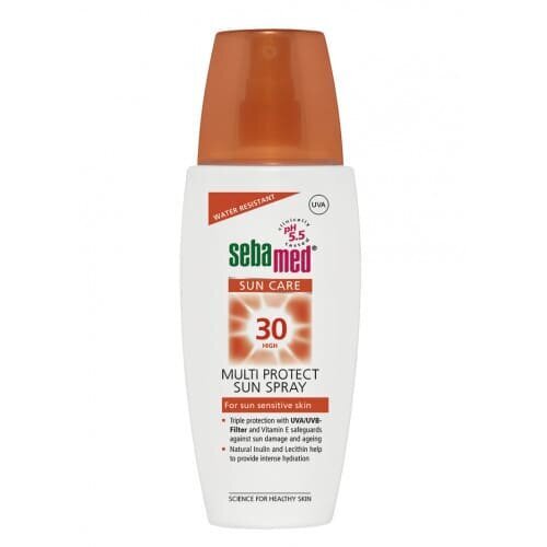 Aurinkovoide suihkeella SPF30 Sebamed Sun Care 150 ml hinta ja tiedot | Aurinkovoiteet | hobbyhall.fi