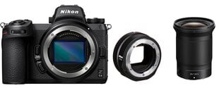 Nikon Z 6II/(Z6II)/(Z 6 II)/(Z6 II) + Nikkor Z 20mm f/1.8 S + FTZ II -kiinnityssovitin hinta ja tiedot | Kamerat | hobbyhall.fi
