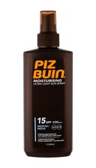 PIZ BUIN Moisturising Ultra Light Sun Spray aurinkovoide 200 ml hinta ja tiedot | Aurinkovoiteet | hobbyhall.fi