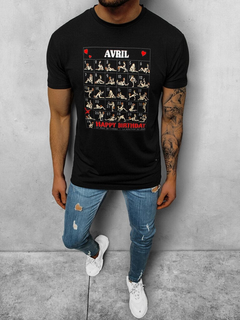 Miesten musta paita Arvil hinta ja tiedot | Miesten T-paidat | hobbyhall.fi