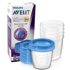 Philips Avent 180 ml SCF619 purkkisetti kannella rintamaidon säilyttämiseen hinta ja tiedot | Philips Avent Lapset | hobbyhall.fi