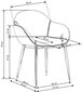 2 tuolin setti Halmar K304, ruskea/harmaa hinta ja tiedot | Ruokapöydän tuolit | hobbyhall.fi