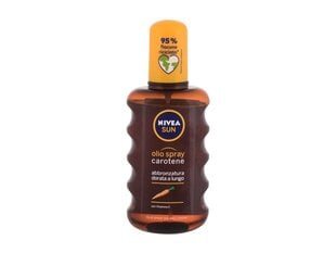 Nivea Sun Carotene Oil Spray päiväöljy 200 ml hinta ja tiedot | Aurinkovoiteet | hobbyhall.fi