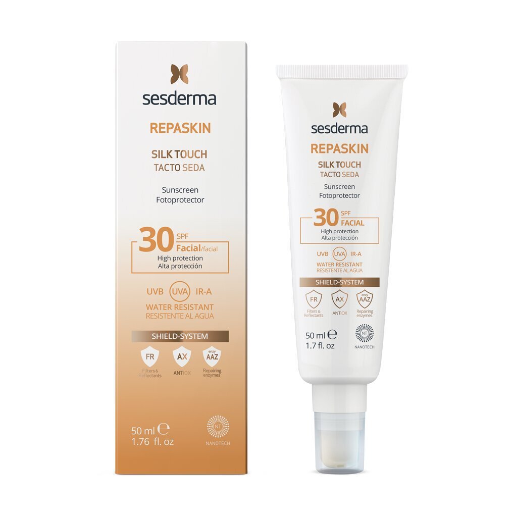 Sesderma Repaskin Slik Touch Slik Touch Spf50 aurinkovoide, 50ml hinta ja tiedot | Aurinkovoiteet | hobbyhall.fi