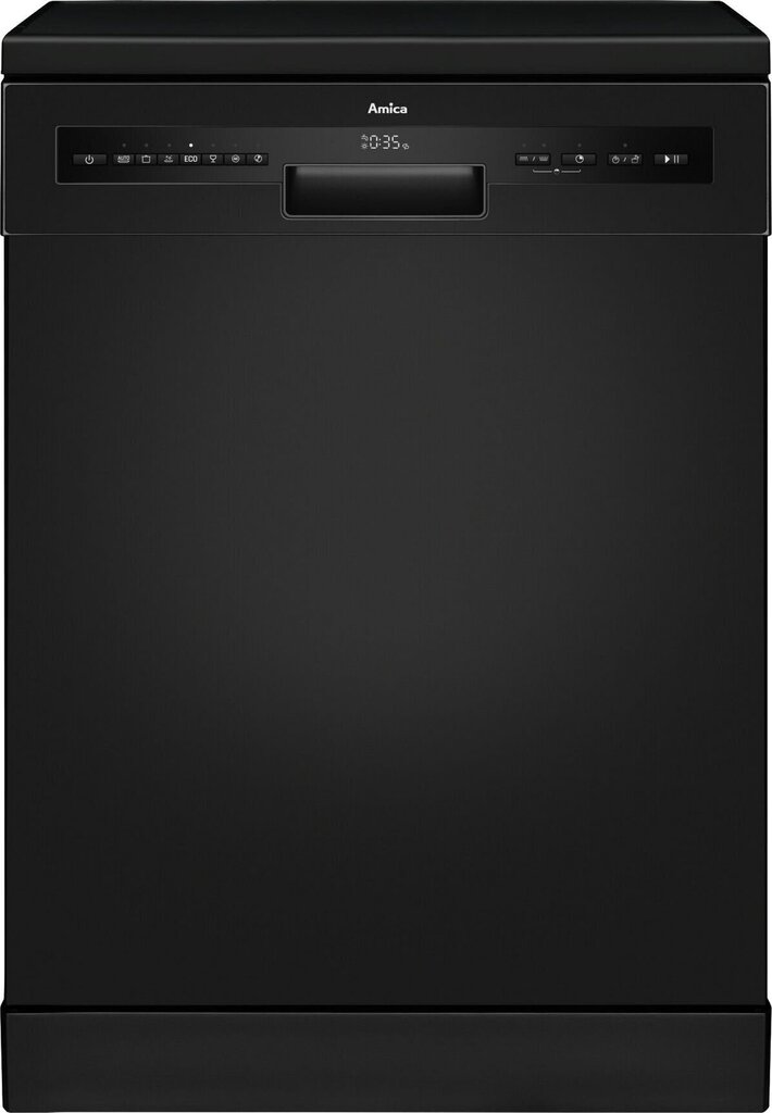 Amica DFM66C8EOiBH -astianpesukone, 60 x 84,5 x 59,8 cm, musta hinta ja tiedot | Astianpesukoneet | hobbyhall.fi