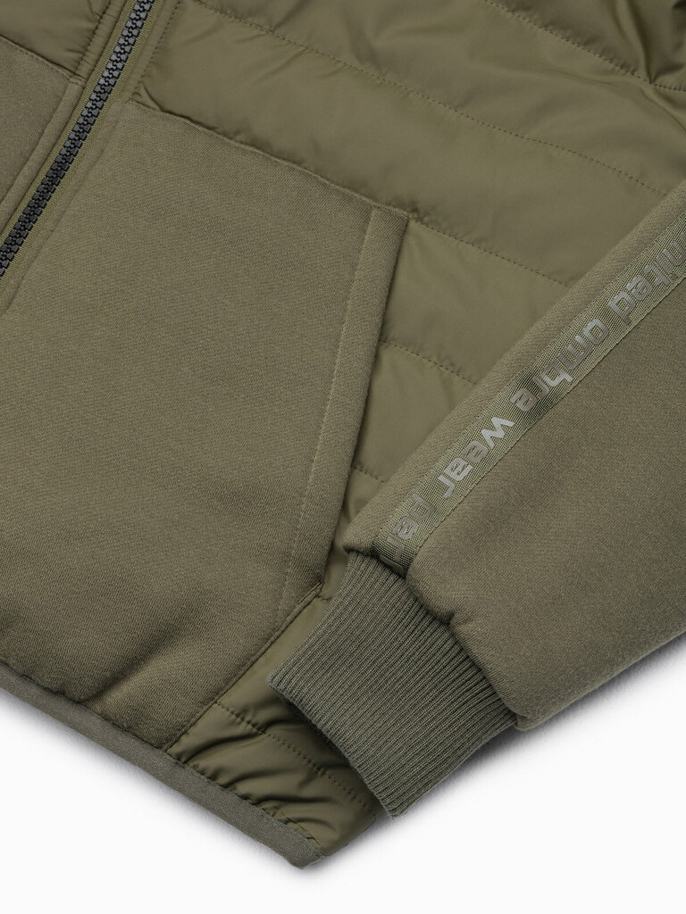 Khaki hupullinen takki miehille Okar hinta ja tiedot | Miesten ulkoilutakit | hobbyhall.fi