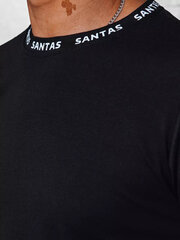 Musta miesten T-paita Santas hinta ja tiedot | Miesten T-paidat | hobbyhall.fi