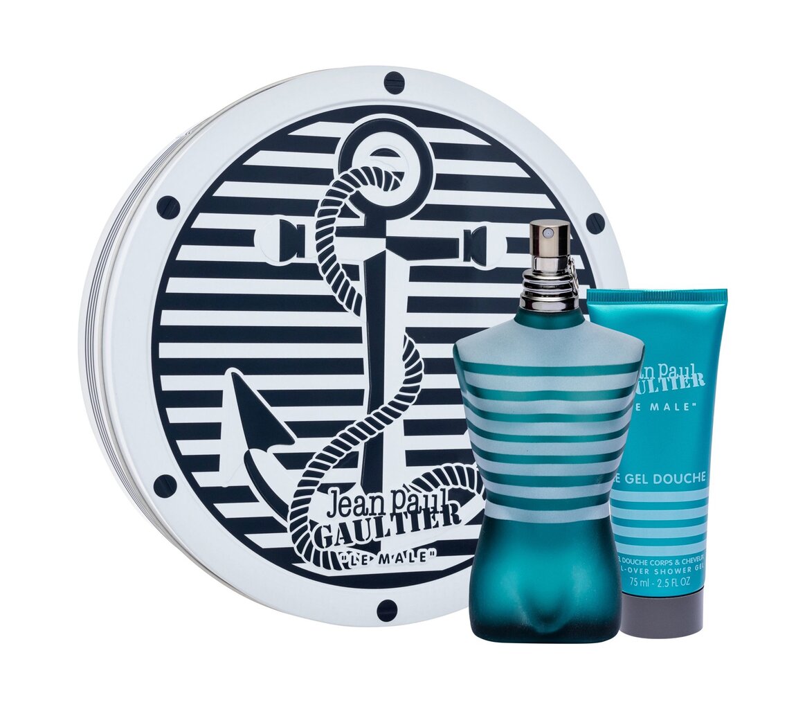 Sarja miehille Jean Paul Gaultier Le Male: WC EDT, 125 ml + suihkugeeli, 75 ml hinta ja tiedot | Miesten hajuvedet | hobbyhall.fi