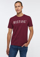 Mustang Miesten T-paita, Tummanpunainen