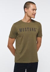 Mustang Miesten T-paita, Tummanvihreä hinta ja tiedot | Miesten T-paidat | hobbyhall.fi
