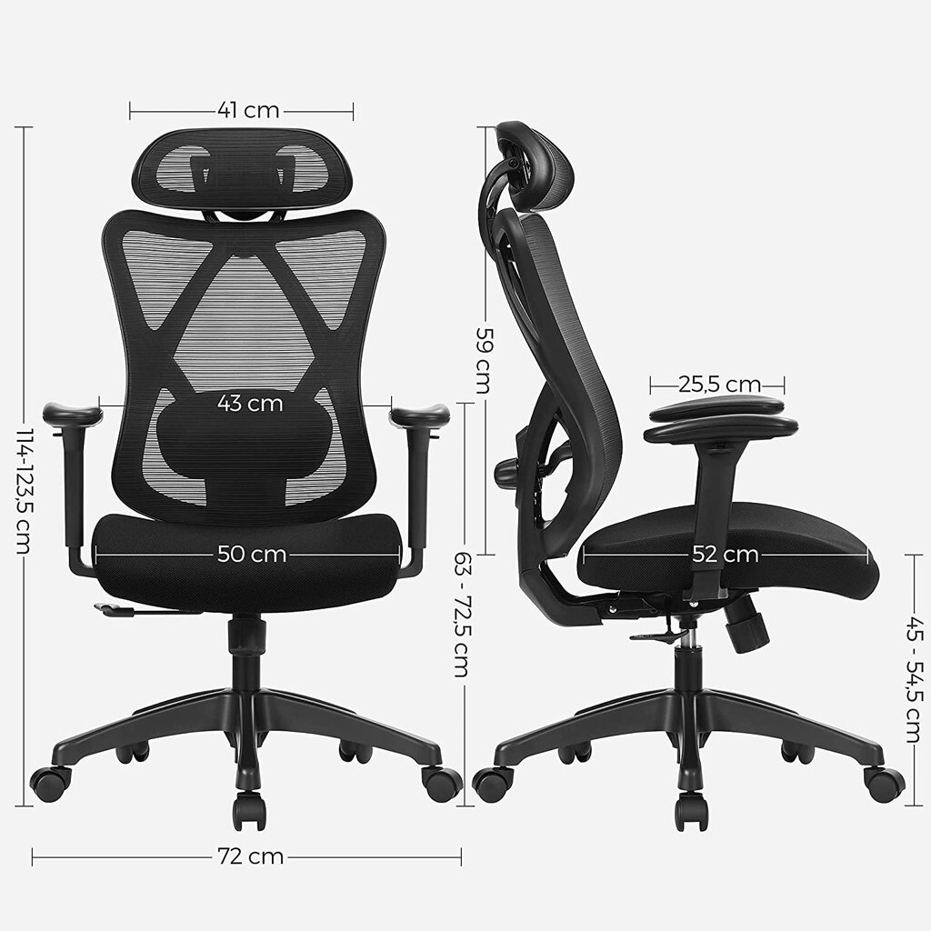 Ergonominen toimistotuoli, musta hinta ja tiedot | Toimistotuolit | hobbyhall.fi