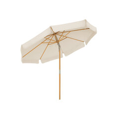 Kahdeksankulmainen sateenvarjo 300 cm, beige hinta ja tiedot | Aurinkovarjot ja markiisit | hobbyhall.fi