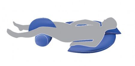 Universaali asentotyyny, sininen, 37 x 26 cm. hinta ja tiedot | Apuvälineet | hobbyhall.fi