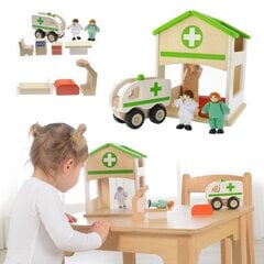 Puinen ambulanssi hinta ja tiedot | Poikien lelut | hobbyhall.fi