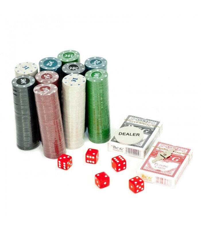 Suuri pokerisetti salkussa, 500 kpl hinta ja tiedot | Korttipelit, pokeri | hobbyhall.fi