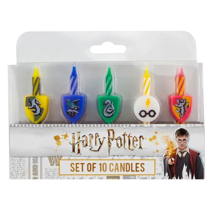 Harry Potterin syntymäpäiväkynttilä 10-Pack Logot hinta ja tiedot | Juhlakoristeet | hobbyhall.fi