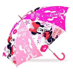 Disney Minnie manuaalinen sateenvarjo 41cm hinta ja tiedot | Lasten asusteet | hobbyhall.fi