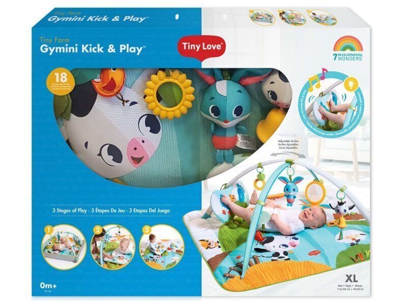 Leikkimatto Tiny Love Kick & Play hinta ja tiedot | Leikkimatot | hobbyhall.fi