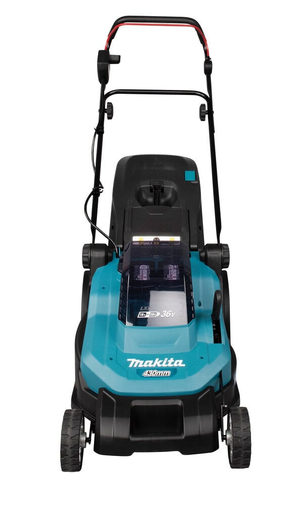 Makita DLM432PT2 akkuruohonleikkuri, 2X18V, 43cm, 2X5,0Ah Li-ion DC18RD, 3/1 hinta ja tiedot | Ruohonleikkurit | hobbyhall.fi