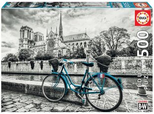Pyörä lähellä Notre Dame palapeli 500kpl hinta ja tiedot | Palapelit | hobbyhall.fi