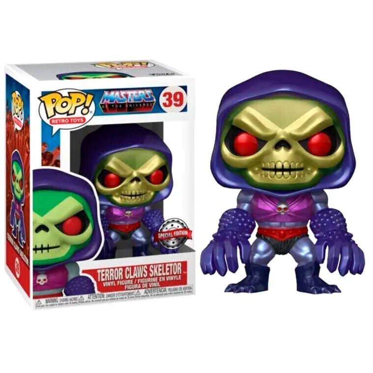 POP-hahmo Masters of the Universe Skeletor kanssa Terror Claws Metallic Exclusive hinta ja tiedot | Pelien oheistuotteet | hobbyhall.fi