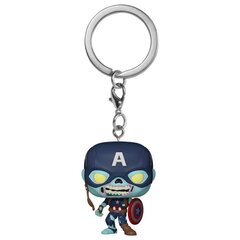 Funko POP! Keychain: Marvel: What If Zombie Captain America hinta ja tiedot | Pelien oheistuotteet | hobbyhall.fi