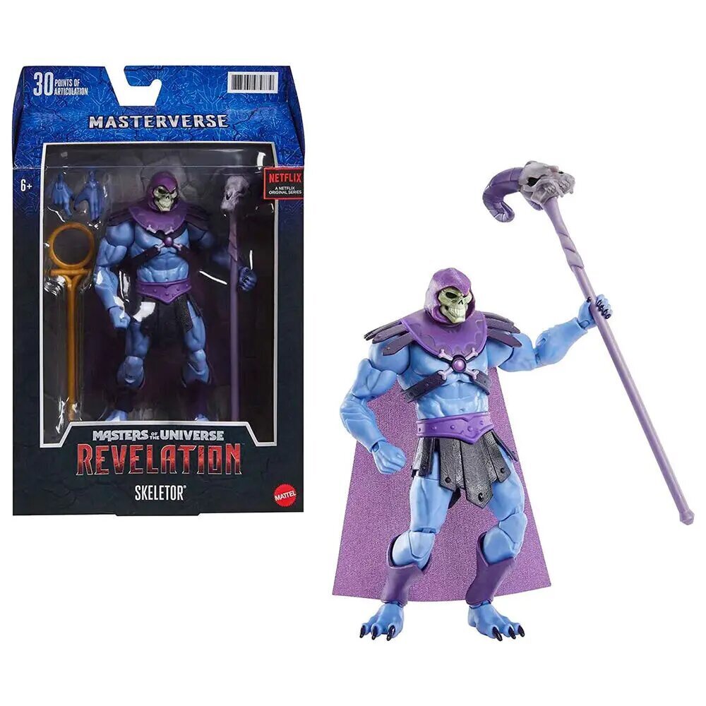 Maailmankaikkeuden mestarit: Ilmestyskirja Masterverse Action Figure 2021 Luuranko 18 cm hinta ja tiedot | Poikien lelut | hobbyhall.fi