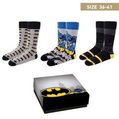 DC Comics Batman pakkaus 3 sukat hinta ja tiedot | Miesten sukat | hobbyhall.fi