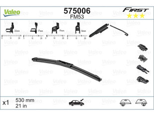 Pyyhin Valeo Multiconnection 530 mm hinta ja tiedot | Pyyhkijänsulat | hobbyhall.fi