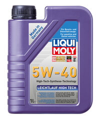 Synteettinen moottoriöljy Liqui-Moly Leichtlauf High Tech 5W-40, 1L. hinta ja tiedot | Moottoriöljyt | hobbyhall.fi