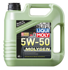 Liqui-Moly Molygen 5W-50 -synteettinen moottoriöljy, 4L hinta ja tiedot | Moottoriöljyt | hobbyhall.fi