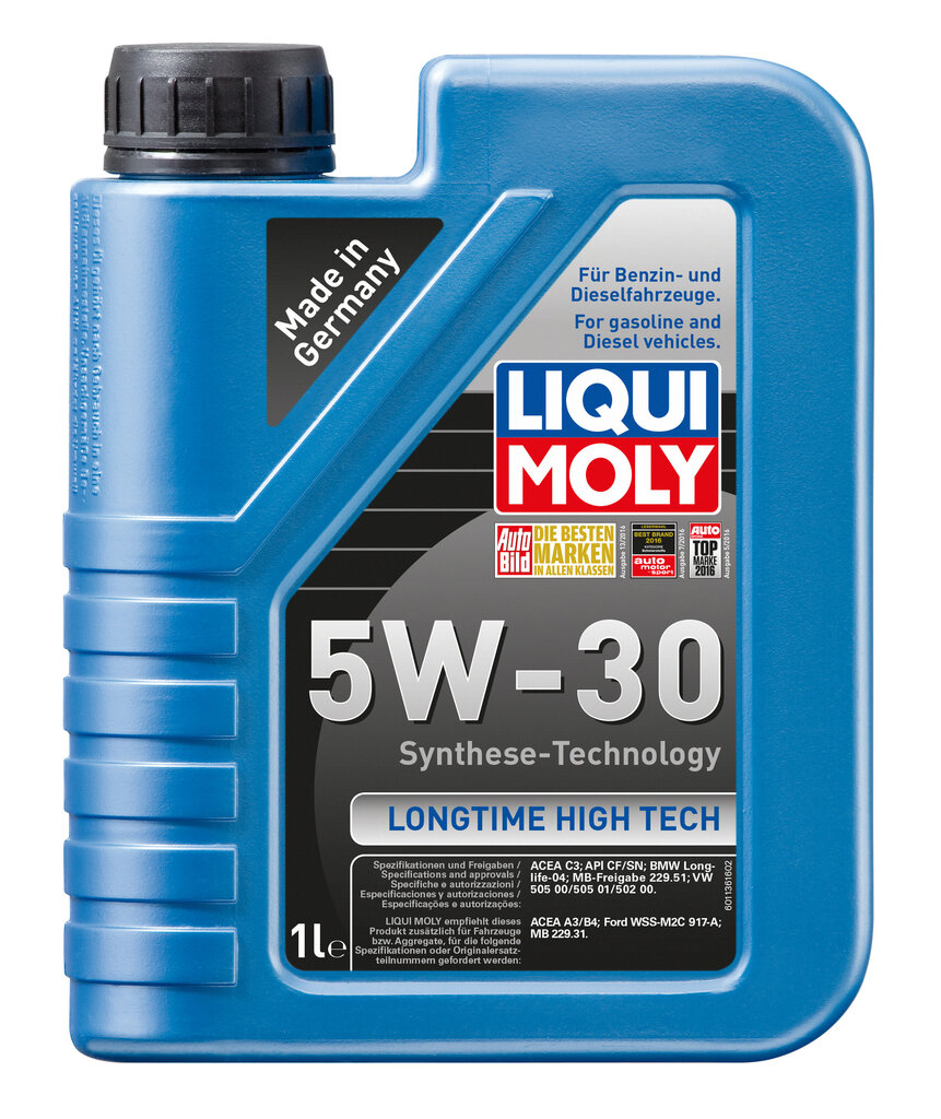 Synteettinen moottoriöljy Liqui-Moly Longtime High Tech 5W-30, 1L hinta ja tiedot | Moottoriöljyt | hobbyhall.fi