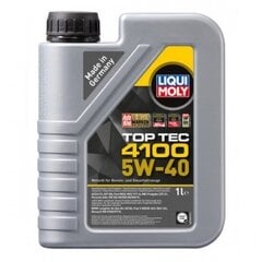 Synteettinen moottoriöljy Liqui-Moly Top Tec 4100 5W-40, 1L. hinta ja tiedot | Moottoriöljyt | hobbyhall.fi