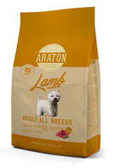 Araton Dog Adult Lamb Sausas laskeutui suaugusiems shunims, 3 kg hinta ja tiedot | Araton Lemmikit | hobbyhall.fi