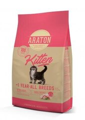 Kuivaruoka kaikenrotuisille kissanpennuille 1-vuotiaaksi asti Araton Kitten, 1,5 kg. hinta ja tiedot | Kissan kuivaruoka | hobbyhall.fi