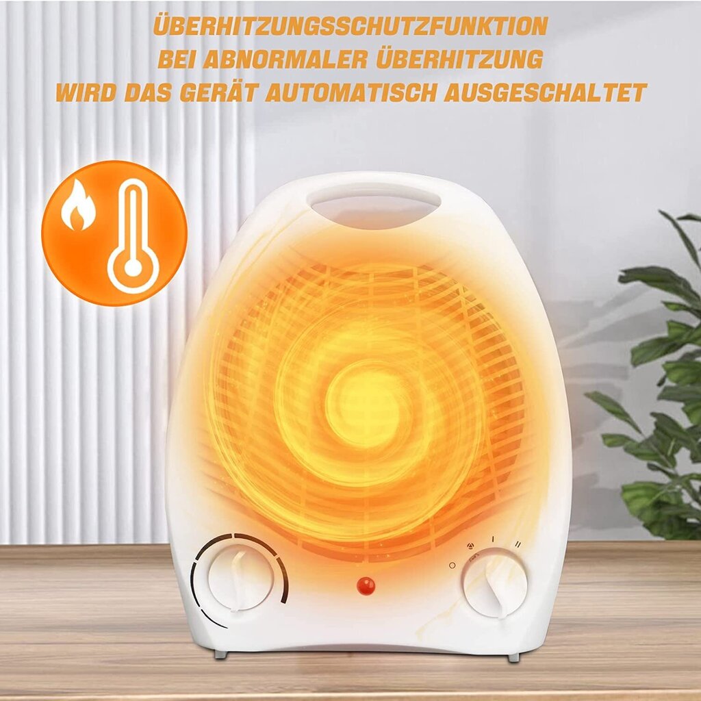 DECKLIT NSB-200B1 puhallin 2000 W, lämmitin, 3 erilaista energiansäästöä, valkoinen hinta ja tiedot | Lämmittimet | hobbyhall.fi