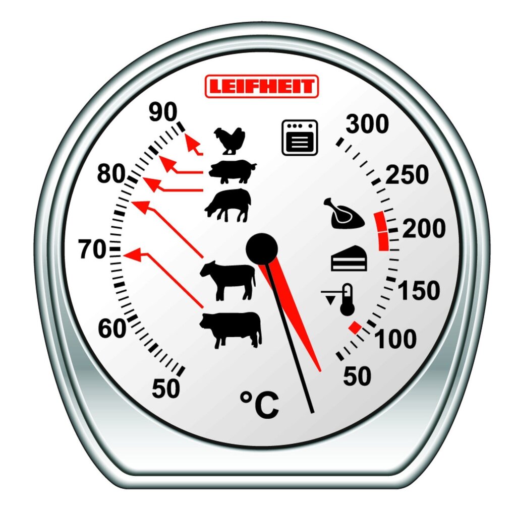 LEIFHEIT Yhdistelmälämpömittari lihaa ja uunia varten hinta ja tiedot | Keittiövälineet | hobbyhall.fi