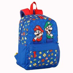 Super Mario Bros Mario ja Luigi reppu 41cm hinta ja tiedot | Koulureput ja -laukut | hobbyhall.fi