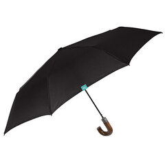 Musta automaattinen taitettava sateenvarjo 58cm hinta ja tiedot | Miesten sateenvarjot | hobbyhall.fi