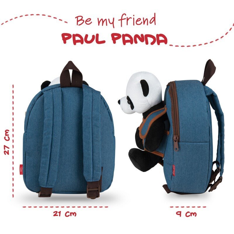 Paul Panda reppu pehmoleluilla 26cm hinta ja tiedot | Koulureput ja -laukut | hobbyhall.fi