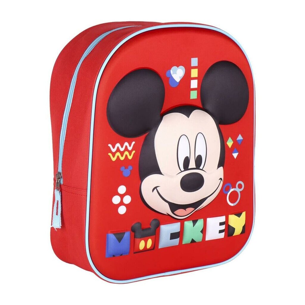 Disney Mickey 3D reppu 31cm hinta ja tiedot | Koulureput ja -laukut | hobbyhall.fi